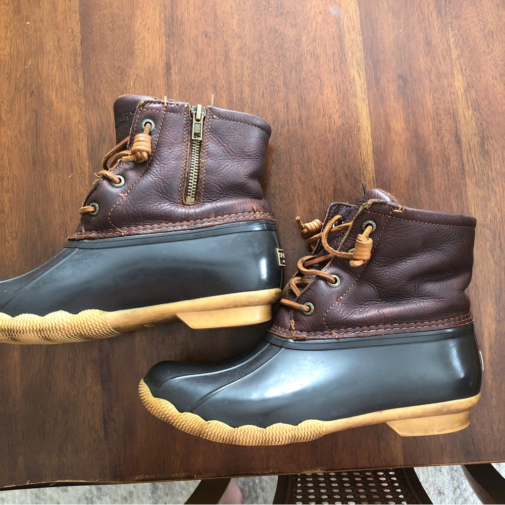 Sperry Saltwater Duck Boot Leather STS91176 Womens Size 8